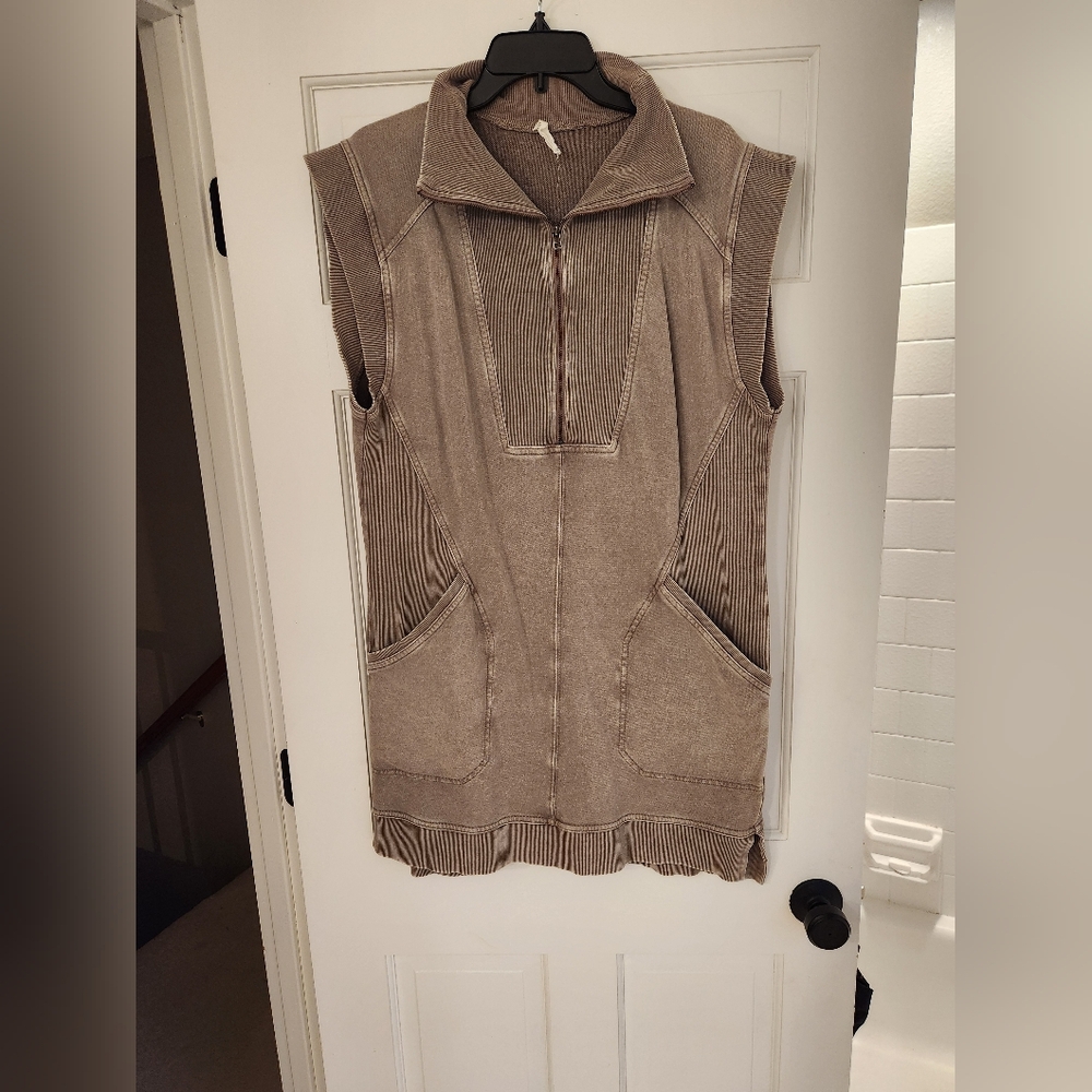 Anthropologie Daily Practice Utility Zip-Up Dress